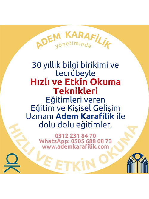 Hızlı ve Etkin Okuma Adem Karafilik Yönetiminde