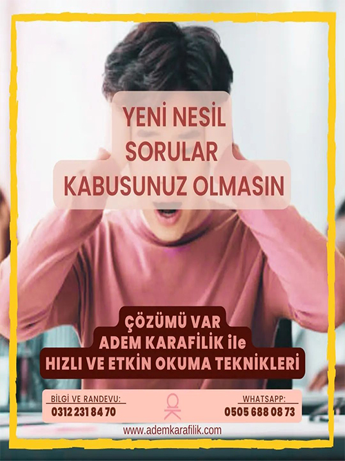 Yeni Nesil Sorular Kabusunuz Olmasın